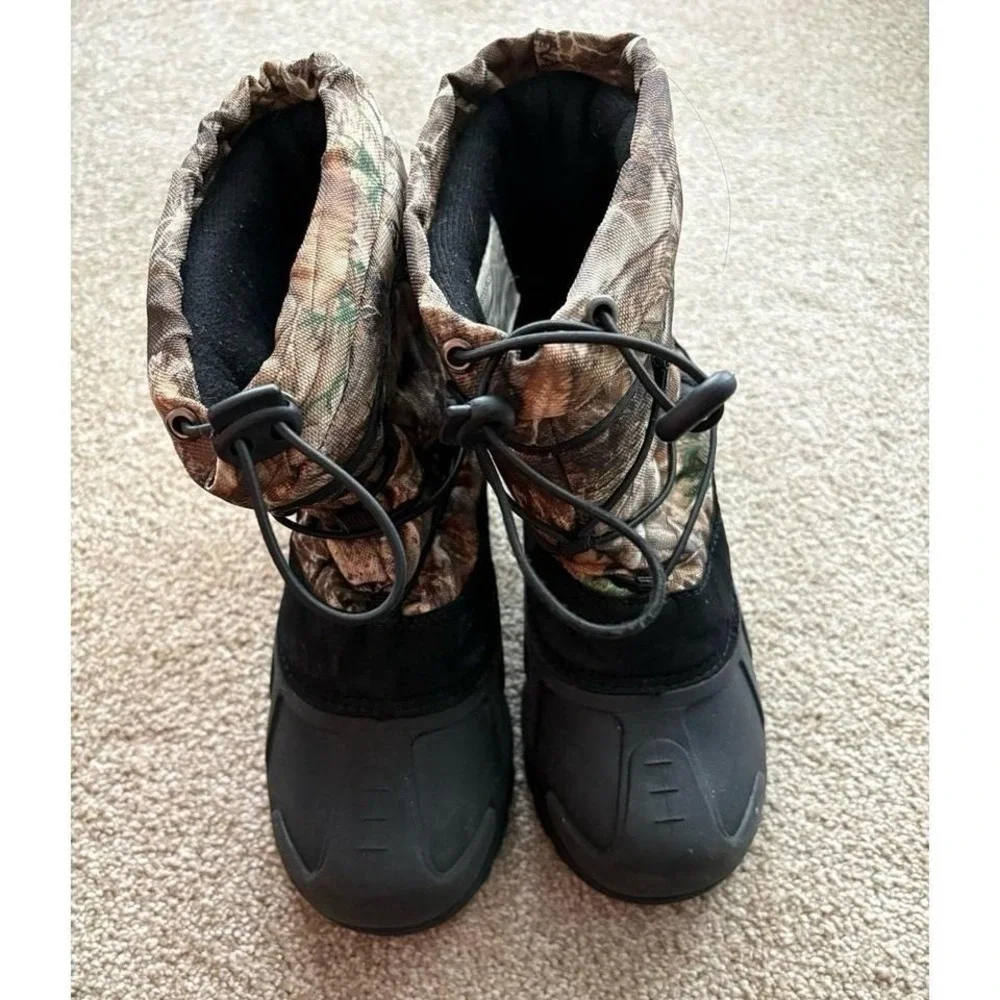 Real Tree Camouflage Snow Boots Size‎ 3 Adventure Outdoor